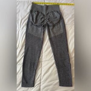 Gray Butt Lifting Leggings Workout Compression